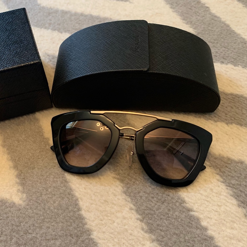 Prada SPR 09Q Cinema Sunglasses - Black
